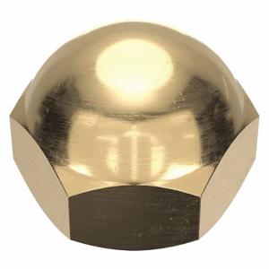 GRAINGER CPB226 Cap Nut, Extra Low Crown, 5/16 Inch-24 Thread, Plain, Not Graded, Brass, 0.438 Inch Height | CP8JZW 6UUX2