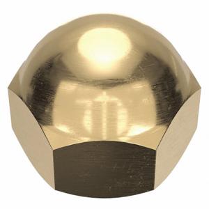 GRAINGER CPB237 Cap Nut, Extra Low Crown, 1 Inch-8 Thread, Plain, Not Graded, Brass, 1.25 Inch Height | CP8JZN 6UUY3