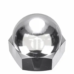 GRAINGER CPB284 Cap Nut, #12-24 Thread, Chrome Plated, Not Graded, Brass, 0.344 Inch Height | CP8JUD 38D037