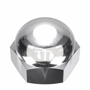 GRAINGER CPB287 Cap Nut, 5/8 Inch-11 Thread, Chrome Plated, Not Graded, Brass, 0.75 Inch Height | CP8JYF 38D040