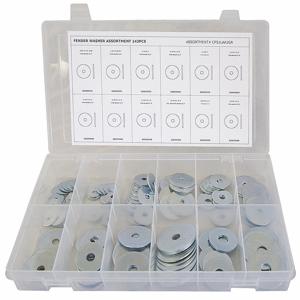 GRAINGER CPS1LAA1GR Washer Assortment, 12 Size, 143 Pieces | CD2MDB 53WR16