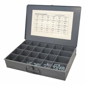 GRAINGER CPS1PJD6GR Combo Machine Screw/Nut Assortment, 1711 Peices | CD2MCW 53WR06