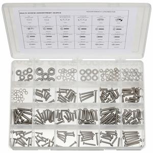 GRAINGER CPS2NE67GR Machine/Tapping Screw/Washer Assortment, 252 Peices | CD2FXJ 53WR34
