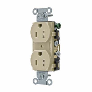 GRAINGER CRS15ITR Receptacle, Duplex, 5-15R, 15 A, 125V AC, Ivory, 2 Poles, Screw Terminals | CP8XVF 52HD86