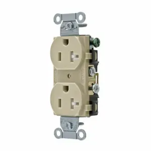 GRAINGER CRS20ITR Receptacle, Duplex, 5-20R, 20 A, 125V AC, Ivory, 2 Poles, Screw Terminals | CP8XWK 52HD93