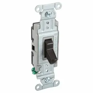 GRAINGER CSB115B Wall Switch, Toggle Switch, Single Pole, Brown, 15 A, Screw Terminals, Screw Terminals | CP9EFU 49YZ69