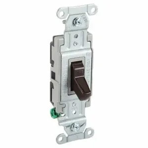 GRAINGER CSB120B Wall Switch, Toggle Switch, Single Pole, Brown, 20 A, Screw Terminals, Screw Terminals | CP9EFW 49YZ70