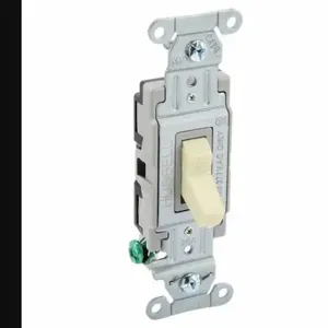 GRAINGER CSB120BI Wall Switch, Toggle Switch, Single Pole, Ivory, 20 A, Screw Terminals, Screw Terminals | CP9EGC 52HF06