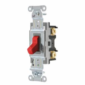 GRAINGER CSB120BRED Wall Switch, Toggle Switch, Single Pole, Red, 20 A, Screw Terminals, Screw Terminals | CP9EGG 52HF07