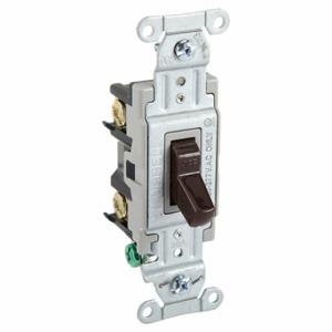 GRAINGER CSB220B Wall Switch, Toggle Switch, Double Pole, Brown, 20 A, Screw Terminals, Screw Terminals | CP9EFJ 49YZ71