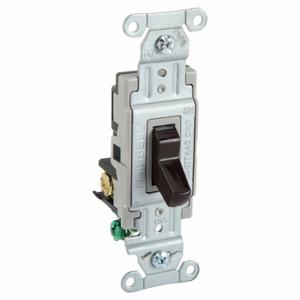 GRAINGER CSB315B Wall Switch, Toggle Switch, 3-Way, Brown, 15 A, Screw Terminals, Screw Terminals | CP9EEF 49YZ72