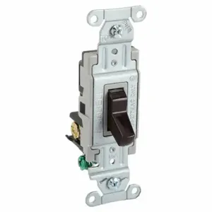 GRAINGER CSB315B Wall Switch, Toggle Switch, 3-Way, Brown, 15 A, Screw Terminals, Screw Terminals | CP9EEF 49YZ72