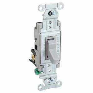 GRAINGER CSB315BGRY Wall Switch, Toggle Switch, 3-Way, Gray, 15 A, Screw Terminals, Screw Terminals | CP9EEL 52HF09