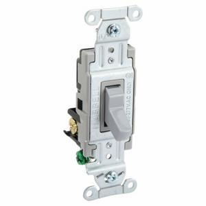 GRAINGER CSB320BGRY Wall Switch, Toggle Switch, 3-Way, Gray, 20 A, Screw Terminals, Screw Terminals | CP9EEM 52HF12