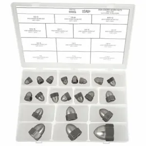 GRAINGER CT101 Acorn Nut Assortment, Steel | CQ2AEN 6XEE6