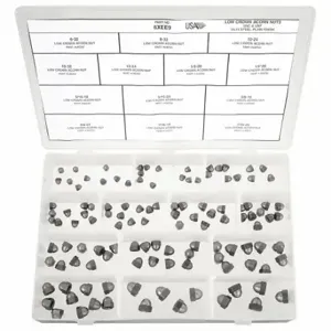 GRAINGER CT104 Acorn Nut Assortment, Steel | CQ2AEM 6XEE9