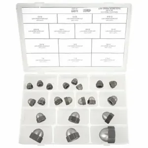 GRAINGER CT105 Acorn Nut Assortment, Steel | CQ2AEQ 6XEF0