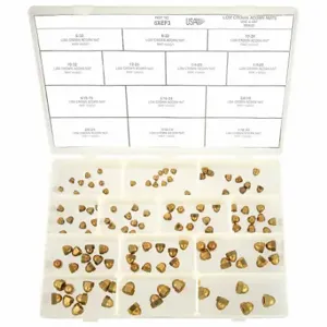 GRAINGER CT108 Acorn Nut Assortment, Brass | CQ2AEH 6XEF3