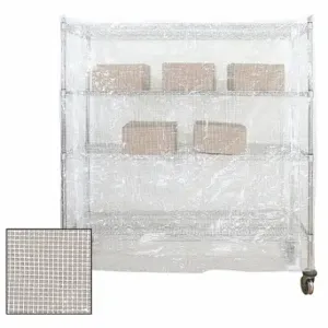 GRAINGER CZ244862-12SC4 Cart Cover, 48 Inch Overall Length, 24 Inch Overall Width, 62 Inch Overall Height, Clear | CQ7YVW 49AJ26