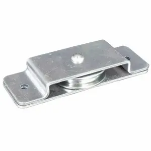 GRAINGER D00258 Pulley Block, Flat Mount, 1/4 Inch Max. Cable Size, Plain | CP7RMQ 493R68