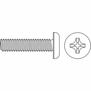 GRAINGER DCU22012GR Machine Screw, #2-56 Thread, 3/8 Inch Length, Steel, 0.016 Inch Washer Thickness, 50PK | CG9UPG 1PXP5