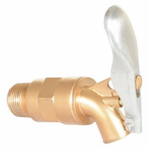 GRAINGER DFT-AL Drum Faucet, Manual, 3/4 Inch Male Npt, 5/8 Inch Outlet Connection Size, Adj, Brass | CP9DVU 36JP46