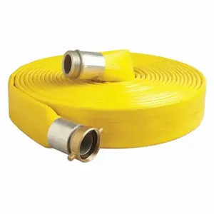 GRAINGER DPZ600-50MF-G Water Discharge Hose, 6 Inch Heightose Inside Dia, 50 ft Hose Length, 150 psi, Yellow | CQ7XZU 52EE37