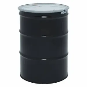 GRAINGER DROU55-3412 Transport Drum, Steel, 55 gal, Bolt Ring, Black/White, 19 ga/18 ga/18 ga | CQ3MZZ 484X60