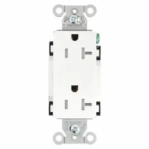 GRAINGER DRS20WTR Receptacle, Decorator Duplex, 5-20R, 20 A, 125V AC, White, 2 Poles, Screw Terminals | CP8XUM 52HE15