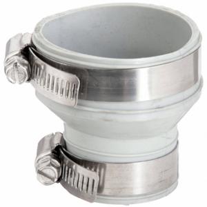 GRAINGER DXDTC-215 Flexible Coupling, Pvc, 1 1/4 In 1 1/2 In 2 Inch Pipe, 2 1/4 Inch Overall Length | CQ3QLB 406F45