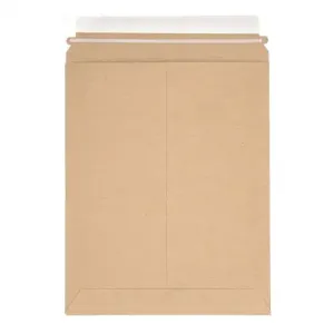 GRAINGER ENVRM4PSKSS Mailer Envelopes, 12 1/2 Inch x 15 in, 0.028 Inch Size Material Thick, Kraft, 100 PK | CP8XGU 4TU87