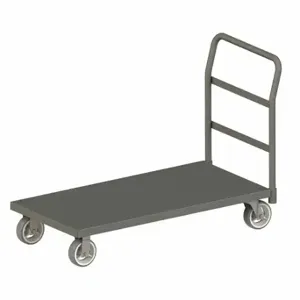 GRAINGER EPT36728MR95 General Purpose Steel-Deck Platform Truck, 2400 lb Load Capacity, Rubber, Solid | CQ7DNY 49DM95