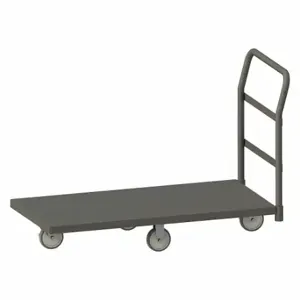 GRAINGER EPTD24485PU95 Steel-Deck Platform Truck, 1400 Lb Load Capacity, 48 Inch X 24 Inch X 7-3/4 Inch | CQ7DPA 49DN25