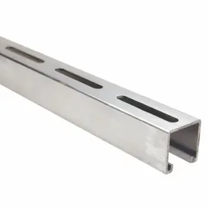 GRAINGER FS-200SL AL 120.00 Strut Channel - Slotted, Aluminum, Pla Inch, 12 ga Gauge, Slotted Holes | CQ7EXE 45YV18