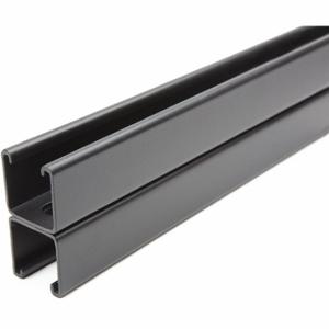 GRAINGER FS-201SS FBK 120.00 Strut Channel, Slotted Back-to-Back, Steel, Painted, 10 ft Overall Length, Black | CQ7FDB 45YW88