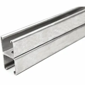 GRAINGER FS-201SS ST4 18.00 Strut Channel, Slotted Back-to-Back, 304 Stainless Steel, 12 ga Gauge | CQ7FCK 45YW90