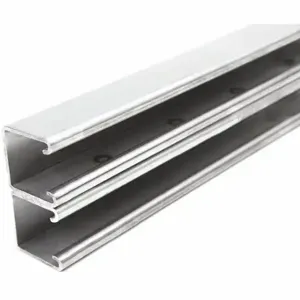 GRAINGER FS-202 ST4 120.00 Strut Channel, Side-to-Side, 304 Stainless Steel, Polished, 12 ga Gauge | CQ7FCF 45YX34