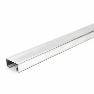 GRAINGER FS-500 AL 18.00 Strut Channel - Solid Wall, Aluminum, 14 ga Gauge, 18 Inch Overall Length | CQ7FAJ 45YW55