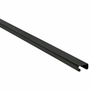 GRAINGER FS-500 FBK 48.00 Strut Channel - Solid Wall, Steel, Painted, 14 ga Gauge, 4 ft Overall Length, Black | CQ7FBT 45YW46