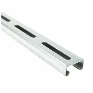 GRAINGER FS-500SL PG 120.00 Strut Channel - Slotted, Steel, Pre-Galvanized, 14 ga Gauge, Slotted Holes | CQ7EZM 3ULW6