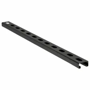 GRAINGER FS-500SS FBK 36.00 Strut Channel - Slotted, Steel, Painted, 14 ga Gauge, 3 ft Overall Length, Black | CQ7EYR 45YV74