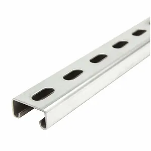 GRAINGER FS-500SS ST4 18.00 Strut Channel - Slotted, 304 Stainless Steel, 14 ga Gauge, 13/16 Inch Overall Height | CQ7EWW 45YV78