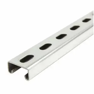 GRAINGER FS-500SS ST4 24.00 Strut Channel - Slotted, 304 Stainless Steel, 14 ga Gauge, 13/16 Inch Overall Height | CQ7EWR 45YV79