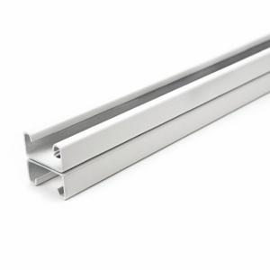 GRAINGER FS-501SS WT 60.00 Strut Channel, Slotted Back-to-Back, Steel, Painted, 5 ft Overall Length, White, Slotted | CQ7FEJ 45YX16