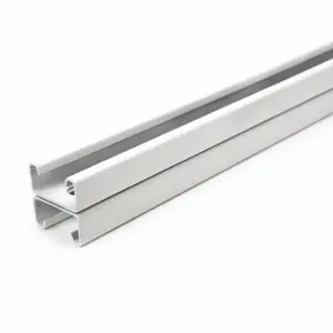 GRAINGER FS-501SS WT 48.00 Strut Channel, Slotted Back-to-Back, Steel, Painted, 4 ft Overall Length, White, Slotted | CQ7FED 45YX15