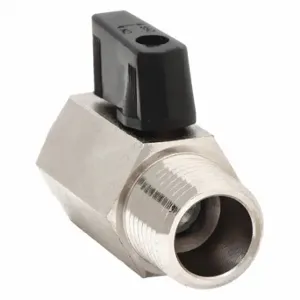 GRAINGER G-CMV-18 Mini Ball Valve, 1/8 Inch Pipe, Full, 450 psi CWP, -20 Deg to 370 Deg F, Wedge Handle | CQ2LPE 38EF88