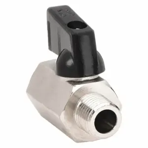 GRAINGER G-CMV-18NL Mini Ball Valve, 1/8 Inch Pipe, Full, 450 psi CWP, -20 Deg to 370 Deg F, Wedge Handle | CQ2LPF 38EF96