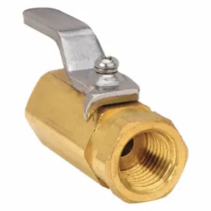 GRAINGER G-FMFP-18 Mini Ball Valve, 1/8 Inch Pipe, Full, 500 psi CWP, -35 Deg to 300 Deg F, Lever Handle | CQ2LQP 21VL80