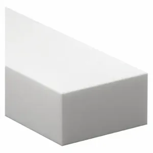 GRAINGER G15-TRB-.375-3X3 Rectangle Stock, 0.375 Inch Plastic Thick, 3 Inch Width X 36 Inch L, White, Opaque | CQ3XDC 30GD51