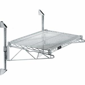 GRAINGER GACB18-14-1860S Wire Wall Shelf, 60 Inch x 18 Inch, 1 Shelves, 600 lb Load Capacity per Shelf, Post | CQ7YXZ 45TV85